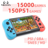 VILCORN X50 MAX Handheld Game Console for PS1 Retro Games Kids Video Game Player for GBA/SNES Portable Audio Gaming Console